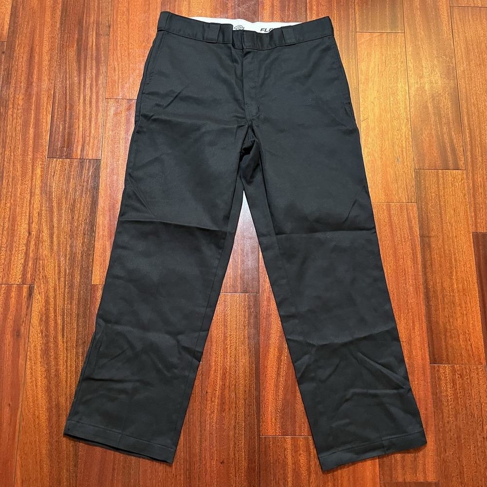 Dickies Pants Mens 34x29 Navy Blue 874 Original Fit Flex Casual Workwear Office